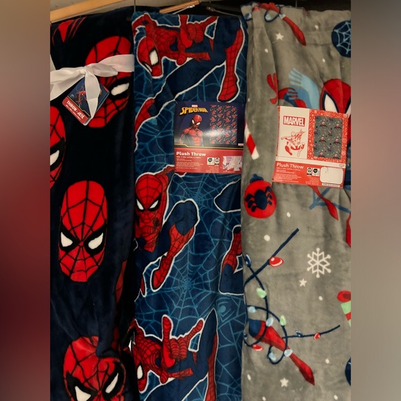 Spider-Man blankets 3 pack